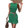 Striped Green