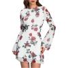 Floral White and Red