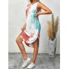 imageMakeMeChic Womens Casual Summer Tie Dye Sleeveless Split Midi Tank Dress SundressMulticolored