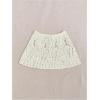 imageMakeMeChic Womens Crochet Cover Up Skirt High Waist Drawstring Knit Swimsuits Boho Swim SkirtsBeige