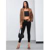 imageMakeMeChic Womens Faux Suede Tassel Cowgirl Coats Western Fringe Jackets 70s Hippie CostumeBrown