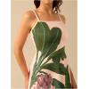 imageMakeMeChic Womens Floral Boho Dress Sleeveless Vacation Mini Short Dress Tie Backless SundressGreen