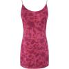 imageMakeMeChic Womens Floral Print Spaghetti Strap Ruffle Hem Summer Mini Cami DressPink