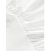 imageMakeMeChic Womens Plus Size Sleeveless Bubble Dress Ruched Rib Knitted A Line Mini DressesWhite