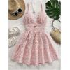 imageMakeMeChic Womens Sleeveless Cami Dress Backless Tiered Ruffle A Line Going Out Mini Dresses SundressPink