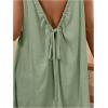 imageMakeMeChic Womens Sleeveless Spaghetti Strap Cami Dress Open Back Mini Dresses SundressMint Green