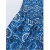 imageMakeMeChic Womens Strapless Bandeau Dress Mini Boho Ruffle Shirred Short DressesBlue