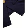 imageMakeMeChic Womens Vest Top Sleeveless Blazer Split Hem Button Down Dressy Suit Vest Outerwear WaistcoatBlue B