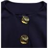 imageMakeMeChic Womens Vest Top Sleeveless Blazer Split Hem Button Down Dressy Suit Vest Outerwear WaistcoatBlue B