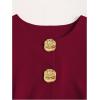 imageMakeMeChic Womens Vest Top Sleeveless Blazer Split Hem Button Down Dressy Suit Vest Outerwear WaistcoatBurgundy B