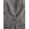 imageMakeMeChic Womens Vest Top Sleeveless Blazer Split Hem Button Down Dressy Suit Vest Outerwear WaistcoatDark Grey