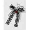 imageMakeMeChic Womens Y2K Bow Keychain Bag Charm Ribbon Metal Retro AccessoriesBlack B