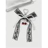 imageMakeMeChic Womens Y2K Bow Keychain Bag Charm Ribbon Metal Retro AccessoriesBlack C