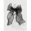 imageMakeMeChic Womens Y2K Bow Keychain Bag Charm Ribbon Metal Retro AccessoriesBlack Multi