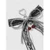 imageMakeMeChic Womens Y2K Bow Keychain Bag Charm Ribbon Metal Retro AccessoriesLace Multi