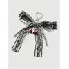 imageMakeMeChic Womens Y2K Bow Keychain Bag Charm Ribbon Metal Retro AccessoriesLace Multi