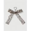 imageMakeMeChic Womens Y2K Bow Keychain Bag Charm Ribbon Metal Retro AccessoriesMulticoloured