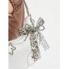imageMakeMeChic Womens Y2K Bow Keychain Bag Charm Ribbon Metal Retro AccessoriesMulticoloured