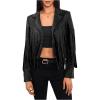 imageMakeMeChic Womens Faux Suede Tassel Cowgirl Coats Western Fringe Jackets 70s Hippie CostumeBlack