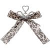 imageMakeMeChic Womens Y2K Bow Keychain Bag Charm Ribbon Metal Retro AccessoriesMulticoloured