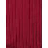 imageMakeMeChic Womens Casual Drawstring Side Round Neck Short Sleeve Bodycon DressBurgundy