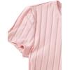 imageMakeMeChic Womens Casual Drawstring Side Round Neck Short Sleeve Bodycon DressPink