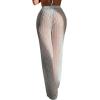 imageMakeMeChic Womens Cover Up Pants Drawstring Crochet Knitted Sheer Beach Cover Up Pants SwimwearWhite E