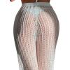 imageMakeMeChic Womens Cover Up Pants Drawstring Crochet Knitted Sheer Beach Cover Up Pants SwimwearWhite E