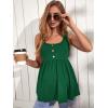imageMakeMeChic Womens Maternity Tank Top Casual Solid Sleeveless Peplum TopDark Green