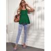 imageMakeMeChic Womens Maternity Tank Top Casual Solid Sleeveless Peplum TopDark Green