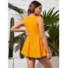 imageMakeMeChic Womens Maternity Tank Top Casual Solid Sleeveless Peplum TopYellow