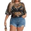 Black Floral Embroidery