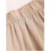 imageMakeMeChic Womens 2 Piece Outfit Shirred Tie Front Sleeveless Bandeau Summer Tube Top and Wide Leg Shorts SetKhaki
