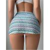 imageMakeMeChic Womens Crochet Sarong Cover Up Summer Wrap Skirt Bikini SwimwearMulticolor