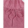 imageMakeMeChic Womens Long Sleeve V Neck Cut Out Summer Beach Cover Up DressDusty Pink