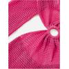 imageMakeMeChic Womens Long Sleeve V Neck Cut Out Summer Beach Cover Up DressRose Red