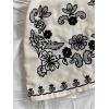 imageMakeMeChic Womens 2 Piece Outfits Floral Embroidery Halter Tie Open Back Crop Tops and Bodycon Skirt SetMulticolor
