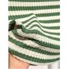 imageMakeMeChic Womens 2 Piece Summer Outfit Striped Crew Neck Tank Crop Top and Mini Shorts SetGreen