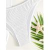 imageMakeMeChic Womens 3 Piece Bathing Suits Halter Ring Bikini Set with Cover Up SkirtsWhite 3