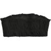 imageMakeMeChic Womens Bandeau Bikini Tops Strapless Frill Trim Swimsuit TopBlack