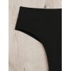 imageMakeMeChic Womens Casual High Waist Solid Bikini Bottoms Swim PantiesBlack B