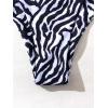 imageMakeMeChic Womens Casual High Waist Solid Bikini Bottoms Swim PantiesBlack White