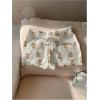 imageMakeMeChic Womens Crochet Knit Mini Shorts Micro Pajama Fuzzy ShortsBear Print