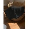 imageMakeMeChic Womens Crochet Knit Mini Shorts Micro Pajama Fuzzy ShortsBlack