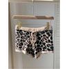 imageMakeMeChic Womens Crochet Knit Mini Shorts Micro Pajama Fuzzy ShortsBrown