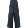 imageMakeMeChic Womens Crochet Wide Leg Pants Tie Waist Colorblock Hollow Out Trousers Knit Baggy Y2K TrousersRoyal Blue
