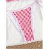 imageMakeMeChic Womens Halter Triangle Thong Bikini Sets High Cut Swimsuit Bathing Suit SwimwearPlaid Red