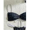 imageMakeMeChic Womens Polka Dots Bikini Set Tie Back Thong Summer Bathing Suit SwimsuitMulticolor