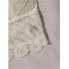 imageMakeMeChic Womens Solid Tie Back Crochet Halter Bikini Top Summer Beach Knit Bralette Crop TopsBeige