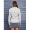 imageMakeMeChic Womens Striped Button Down Shirts Collared Long Sleeve Blouse Y2K TopsLight Grey